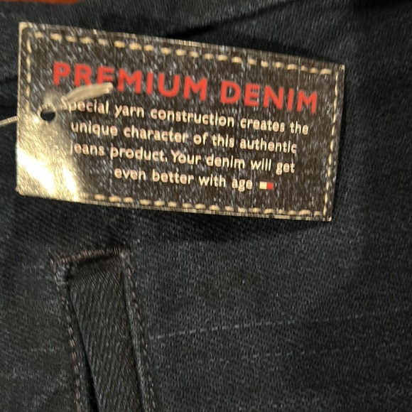 NWT Tommy Hilfiger Premium Denim Dark Blue Wash Boot Cut Jeans Size 14 Oct 2003 - Picture 14 of 16